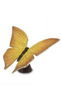 Miniurna bronce 'Mariposa' amarillo