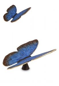 Miniurna bronce 'Mariposa' azul