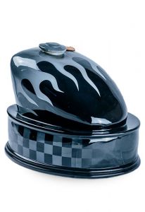 Urna para cenizas tanque de moto hecha a mano 'Flame'