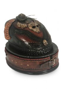 Urna para cenizas tanque de moto hecha a mano 'Indian'