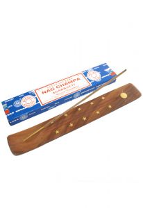 Nag Champa SATYA SAI BABA Incienso - 12 X 15 Pack con palillo gratis para sostenerlo