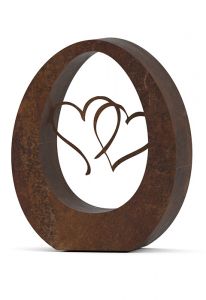 Miniurna bronce 'Corazones'