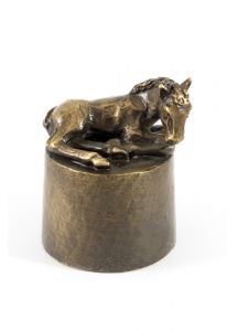 Urna funeraria bronce caballo