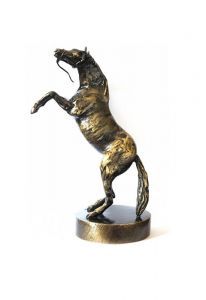 Urna caballo bronce