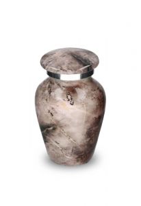 Urna funeraria pequeña 'Elegance' con aspecto de piedra natural rosa