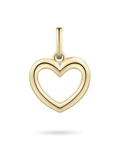 Colgante conmemorativa corazón de chapado en oro amarillo