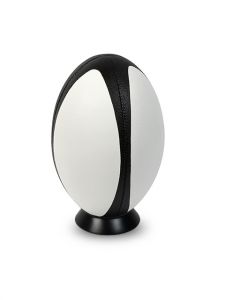 Urna para cenizas 'Pelota de Rugby' blanco y negro