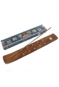 Nag Champa Super Hit Incienso - 12 X 15 Pack con palillo gratis para sostenerlo