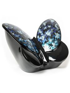 Urna para cenizas mariposa | azul