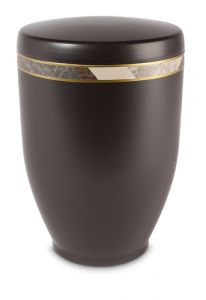 Urna funeraria de metal negro 'Diamante'