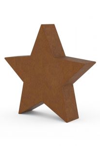 Miniurna acero corten 'Estrella'