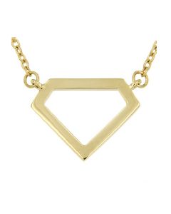 Colgante 'Diamante' de oro amarillo 14k