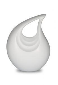 Urna para cenizas aluminio 'Lágrima' blanco