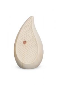 Urna en forma de lágrima de madera de pino