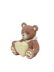 Mini urna funeraria Osito de peluche con corazón