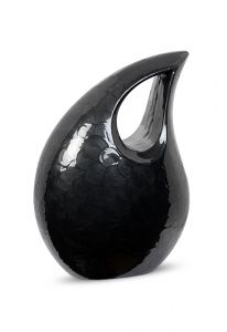 Urna para cenizas aluminio 'Lágrima' negro