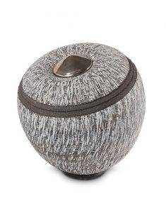 Urna cerámica para cenizas humanas 'Carbon Grey'