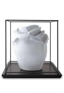 Urna funeraria de porcelana 'Princess Glossy White'