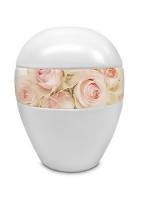 Urna funeraria porcelana 'Rosas'