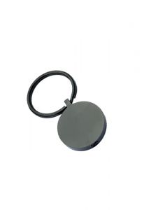 Llavero para cenizas en acero inoxidable 'Círculo' negro