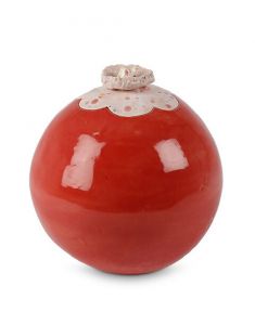Urna funeraria cerámica 'Lotus' rojo