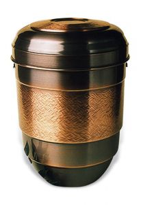 Urna incineración hecha de cobre