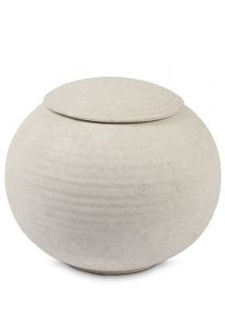 Urna para cenizas porcelana 'Sfera' beige