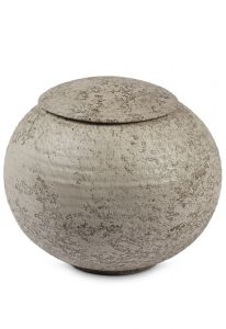 Urna para cenizas porcelana 'Sfera' marrón