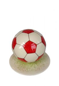 Miniurna pintada a mano fútbol