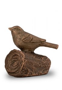 Mini urna cenizas 'Pájaro en la rama de la vida'