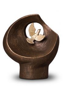Urna ceramica paloma de la paz
