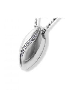 Joyería para ceniza plata 'Fantasía' con piedra zirconia