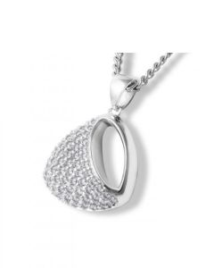 Joyería para ceniza plata 'Fantasía' con piedra zirconia