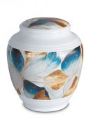 Urna funeraria de porcelana 'Classica' | Multicolor con estructura natural