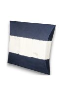 Urna biodegradable pequeña para la dispersión de cenizas en el mar - azul oscuro