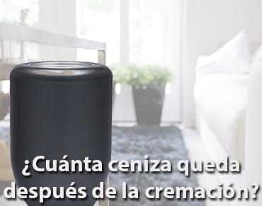 ¿Cuánta ceniza queda después de la cremación?