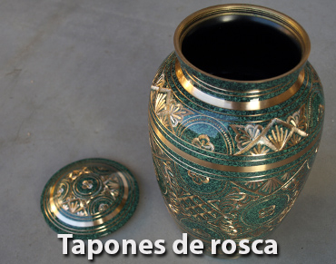 Tapones de rosca | URNAS FUNERARIAS.